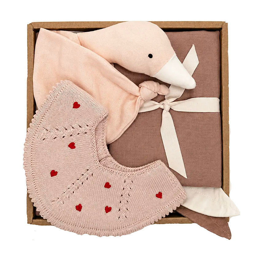 Geschenkbox für Babys, Rosatöne