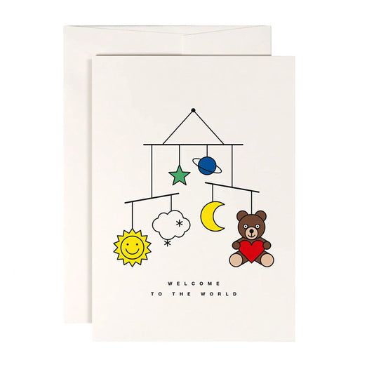 ''Welcome to the World'' New Baby Greetings Card