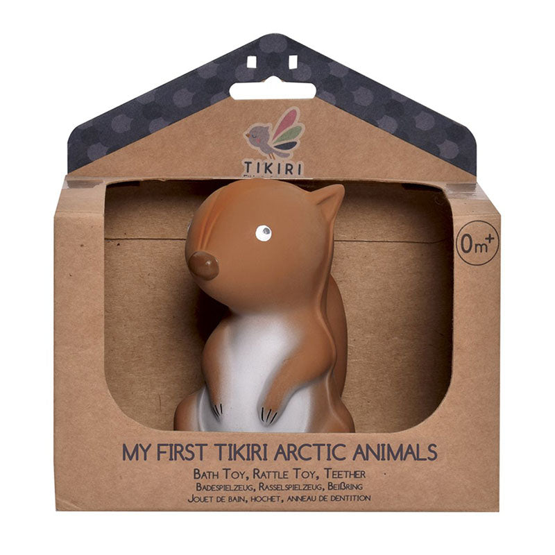 Teether Rattle & Bath Toy, Squirrel