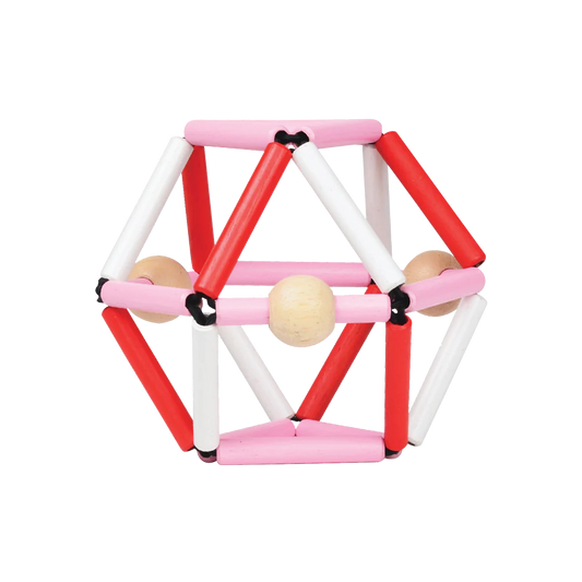 Greifspielzeug, Pink / Rot / Weiß