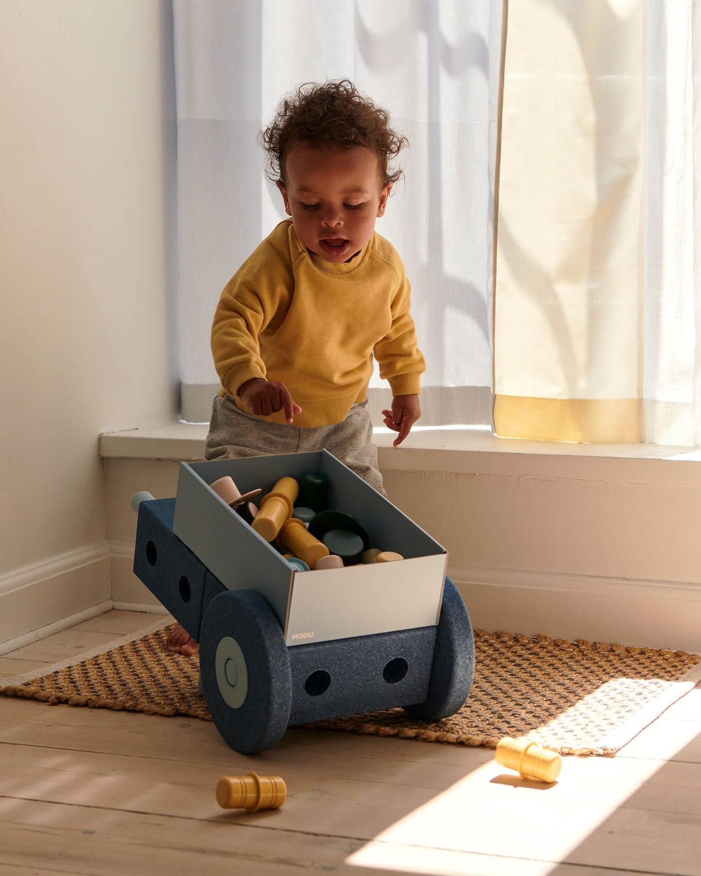MODU 3-in-1 Baby Walker, Tiefblau / Himmelblau