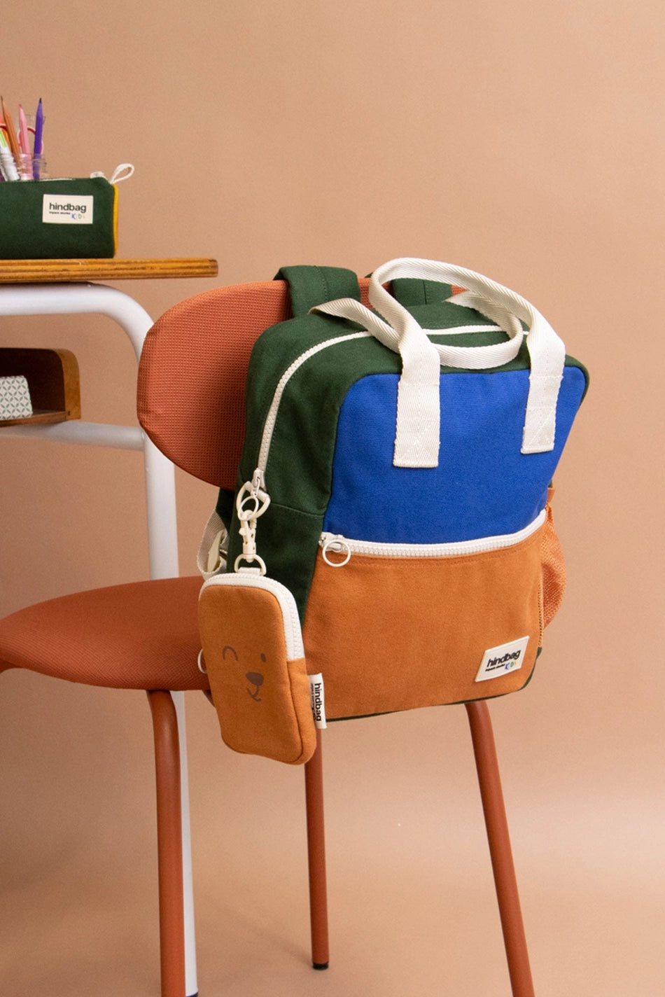 Children's Arthur Backpack, Tricolour Electric Blue