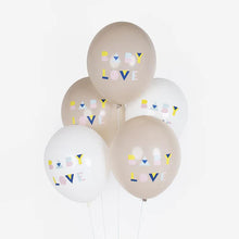 Load image into Gallery viewer, Latex Balloons, Set of 5 &#39;&#39;Baby Love&#39;&#39; Nude
