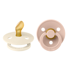 Load image into Gallery viewer, Bibs Pacifier Anatomical ''Ivory / Blush'', Various Sizes
