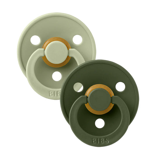 BIBS Schnuller Rund, 6-18 Monate ''Sage / Hunter Green''