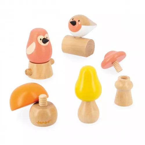 Schrauben, Vögel und Pilze