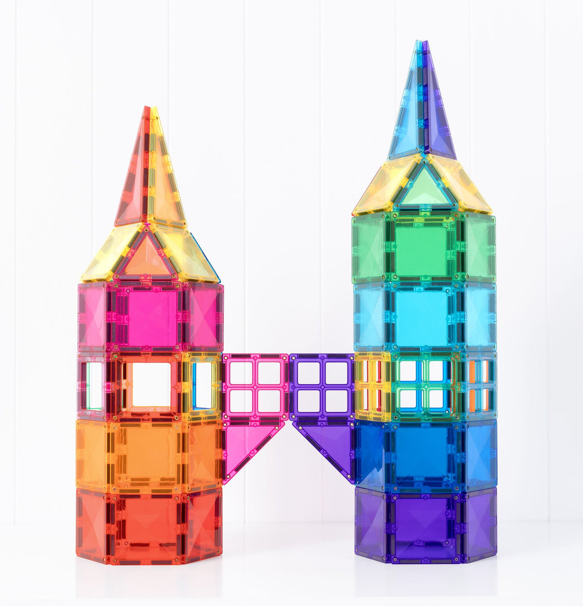 Connetix 202-teiliges Bright-Megapaket mit Magnetbausteinen