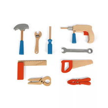 Load image into Gallery viewer, Play Wooden Toolkit, 9 Pieces
