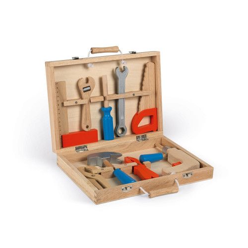 Spielzeug Holzwerkzeugset, 9 Teile