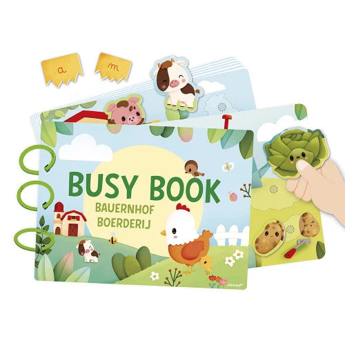 Busy-book Cardboard Farm, German / Dutch