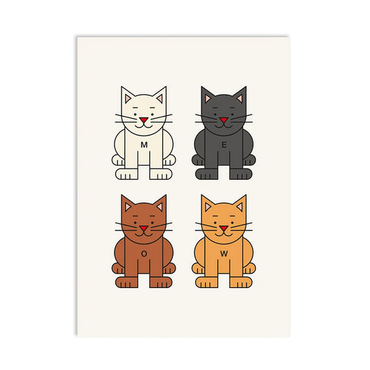 ''Cats Club'' Postkarte