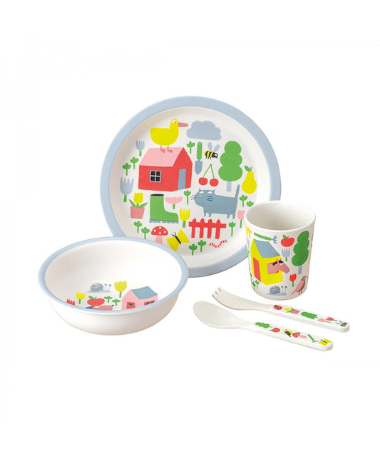 5-teiliges Kindergeschirr-Geschenkset „Countryside“