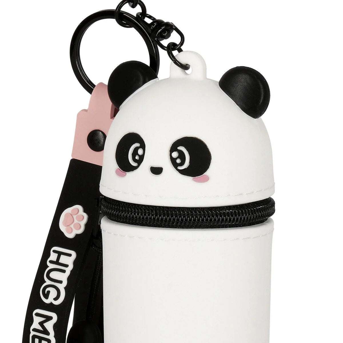 Mini-Münzgeldbörse mit Schlüsselring, Panda