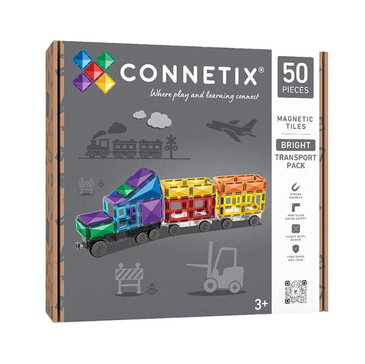 Connetix 50 Piece Bright Transport Pack