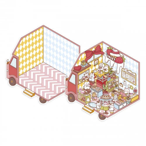 Cosy Stickers for Adults, Tiny Trucks