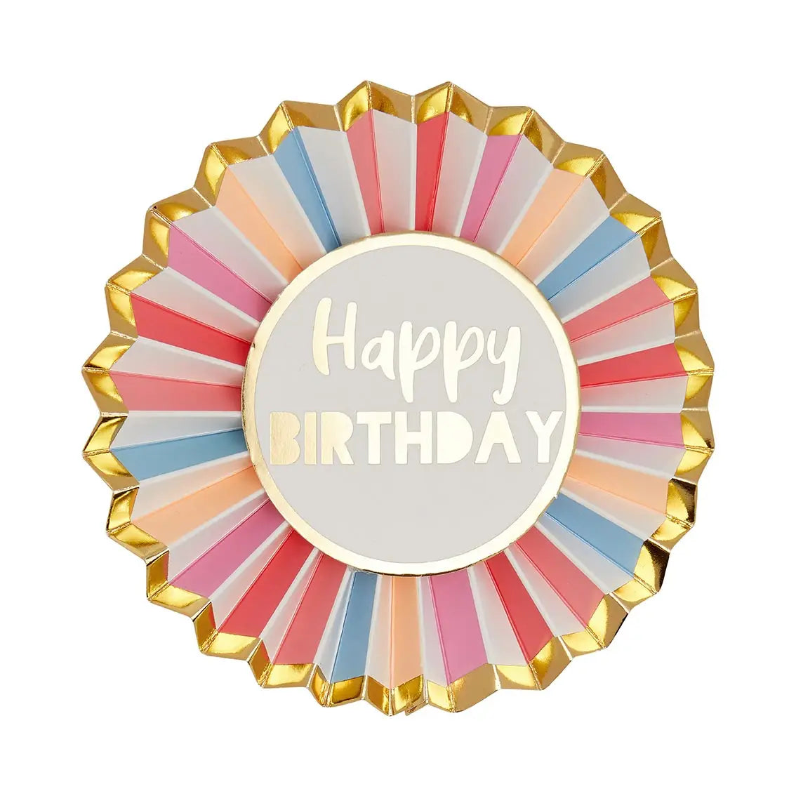 ''Happy Birthday'' Paper Badge