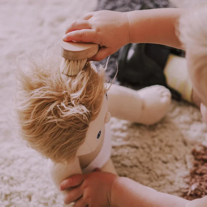Doll Hairbrush, Pinewood