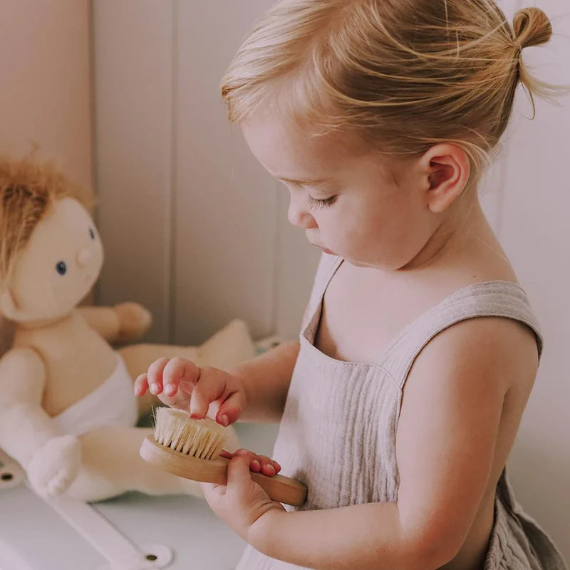 Doll Hairbrush, Pinewood