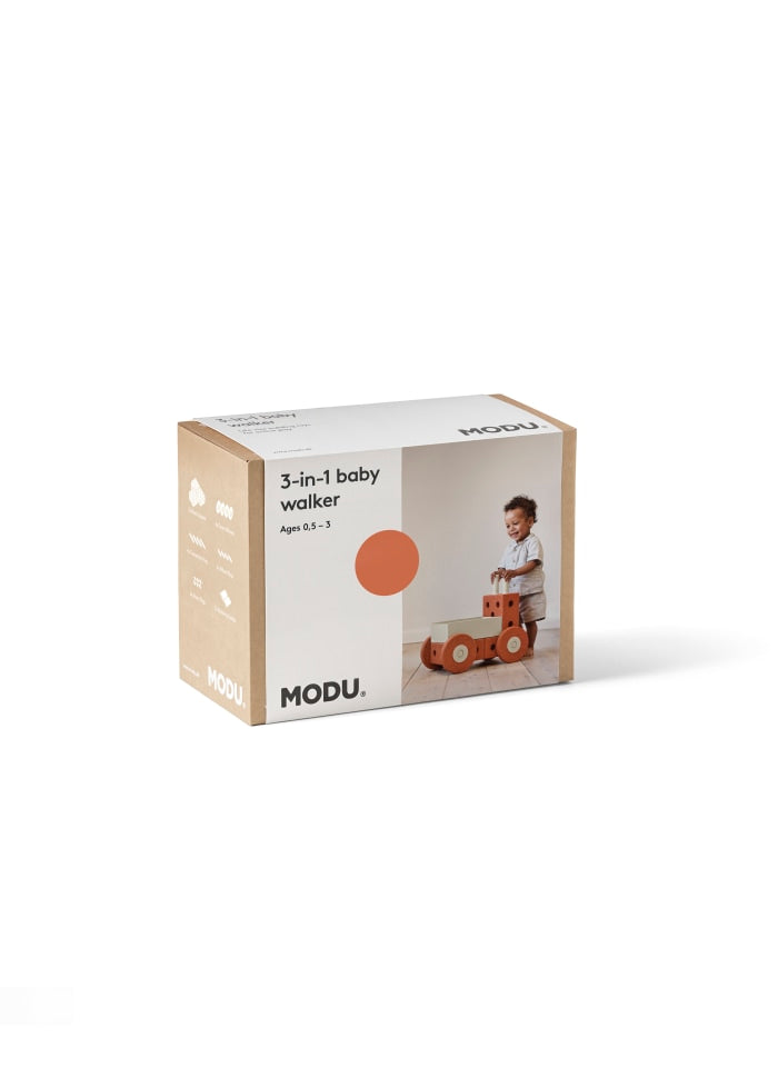 MODU 3-in-1 Baby-Lauflernhilfe, Orange