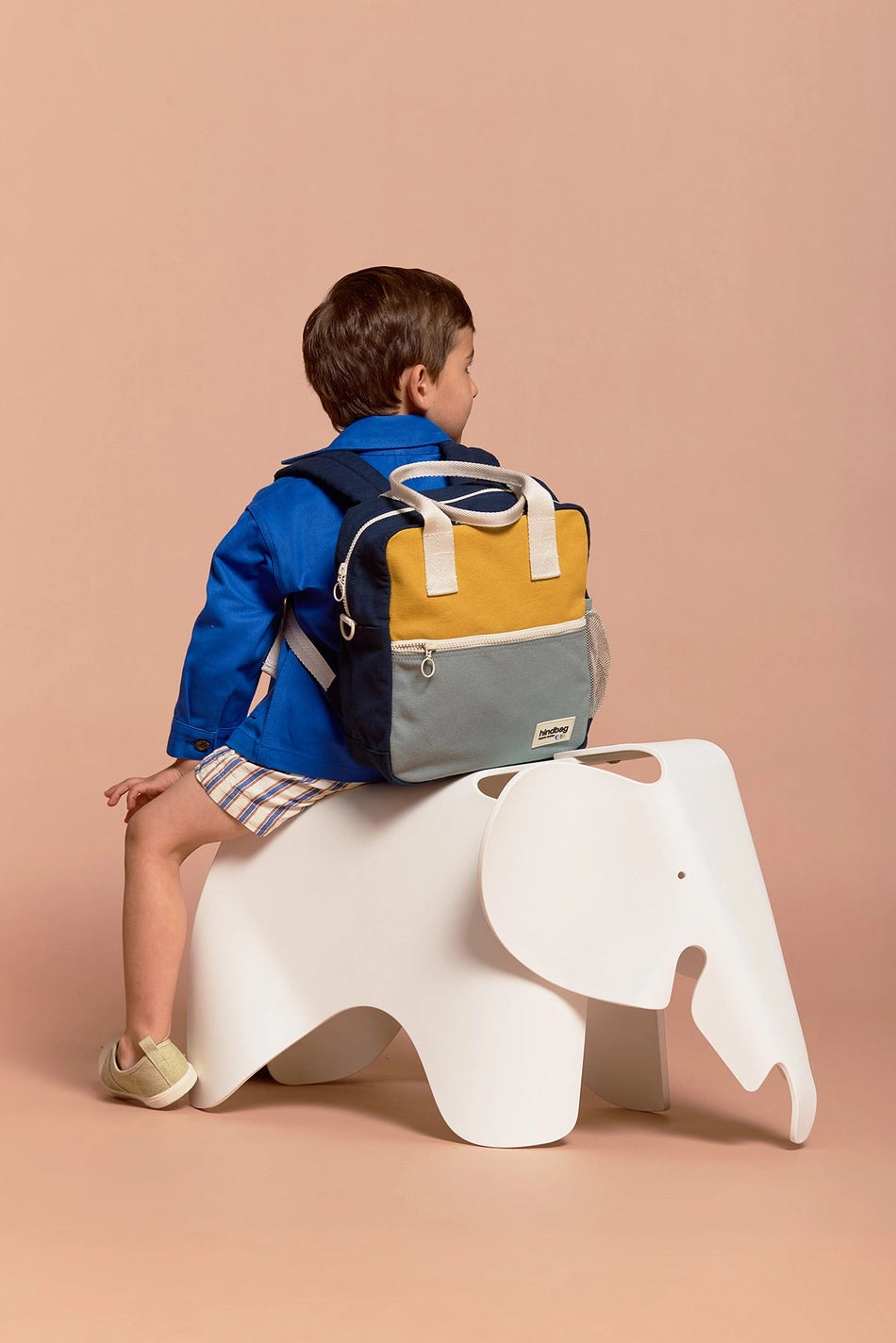 Children's Arthur Backpack, Tricolour Saffron