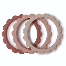 Load image into Gallery viewer, Flower Teether Bracelet &#39;&#39;Rose, Blush, Shifting Sand&#39;&#39;
