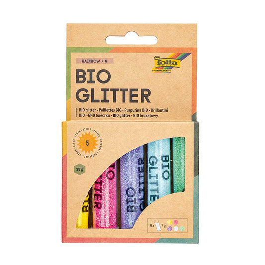 Organisches Glitzer „Regenbogen“ Set mit 5 Stück  