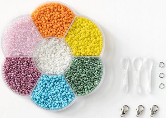 Rocailles Bead Set, Colourful