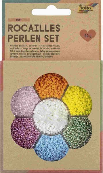 Rocailles Bead Set, Colourful