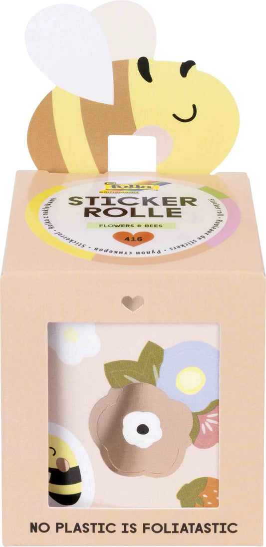 Sticker Roll, Flowers & Bees