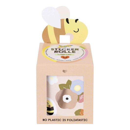 Sticker Roll, Flowers & Bees