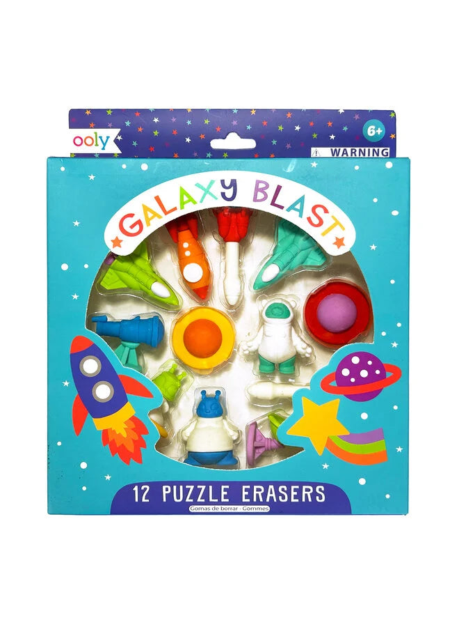 Galaxy Blast, 12 Puzzle-Radiergummis