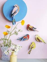 Load image into Gallery viewer, Studio Roof, Garden Bird: Citrinella Pair,  Wall Decoration
