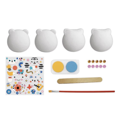 Kreativset, 6 Gipsfiguren zum Verzieren