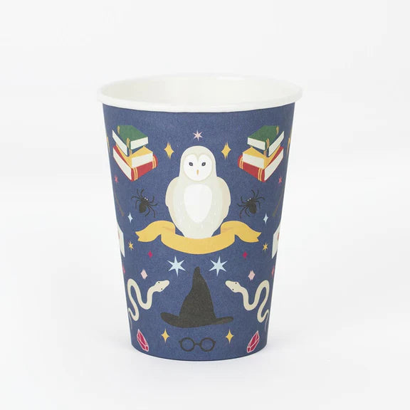 Paper Cups ''Witches and Wizards'', Set of 8