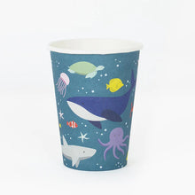 Load image into Gallery viewer, Paper Cups &#39;&#39;Under the Sea&#39;&#39;, Set of 8
