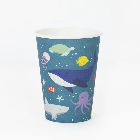 Paper Cups ''Under the Sea'', Set of 8