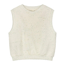 Load image into Gallery viewer, V Neck Cotton Fleece Vest &#39;&#39;Sprinkles&#39;&#39; GOTS
