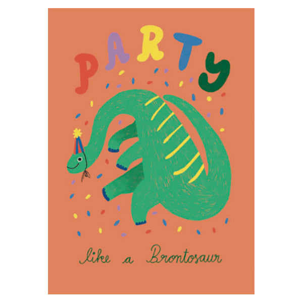 „Alles Gute zum Geburtstag“ Dino-Postkarte
