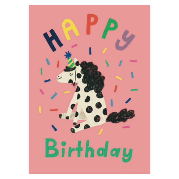 ''Happy Birthday'' Zebra Postcard