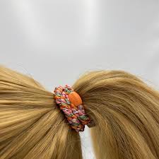 Kknekki Haarband ''Mix Orange Pistazie Glitzer''
