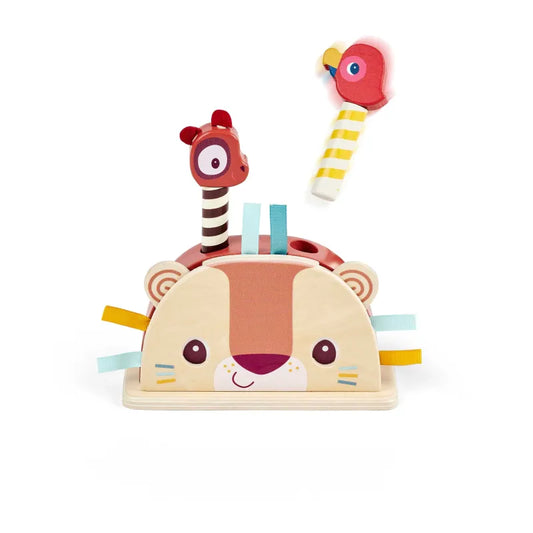Pop Up Wooden Toy, Jack the Lion