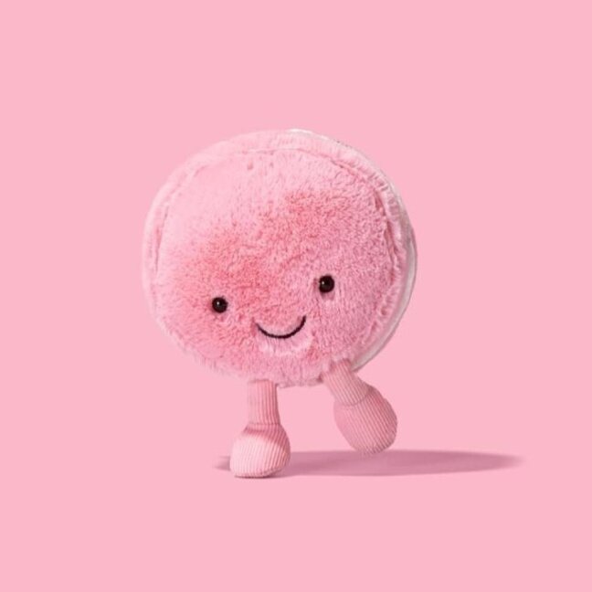 Jellycat Amuseables Mia Macaron (Framboise) Plüschtier