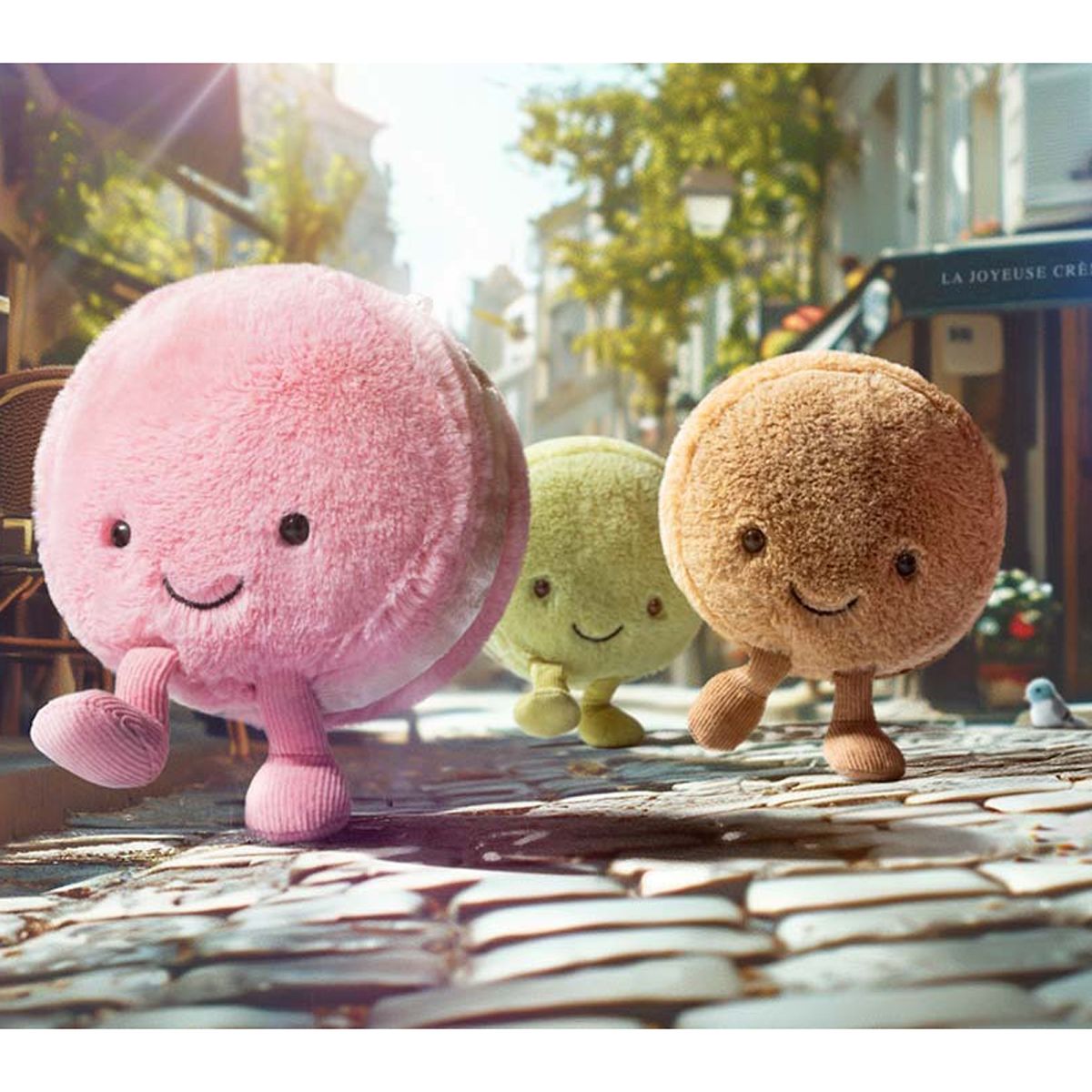 Jellycat Amuseables Mia Macaron (Framboise) Plüschtier