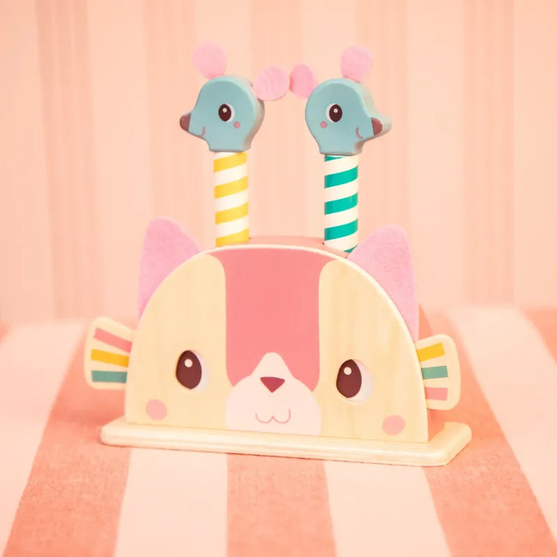 Pop Up Wooden Toy, Jeanne the Cat
