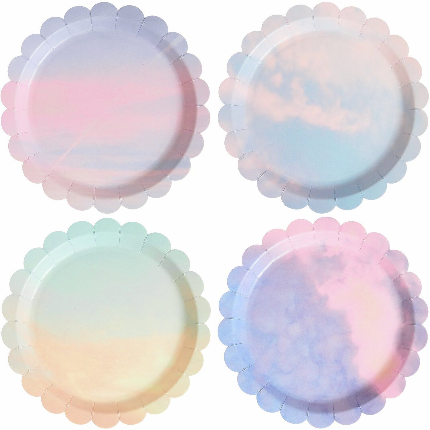 Paper Party Plates ''The Sky is the Limit'' 23cm, Set of 8