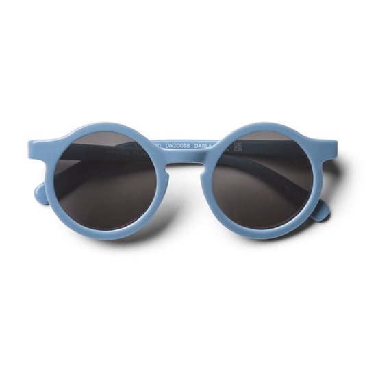 Baby & Kids Sunglasses, Round Beach Blue