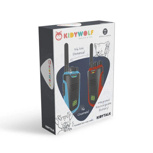 Kidytalk Walkie-Talkie-Set ''Rot und Blau''