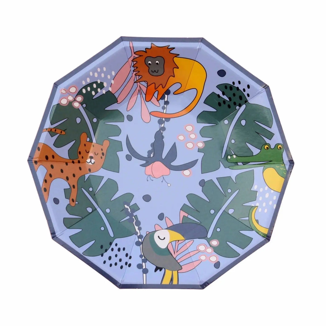 Mini-Pappteller „Tropische Tiere“