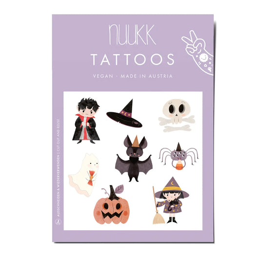 Nuukk Gruselige Bio-Zeichentattoos zum Aufkleben