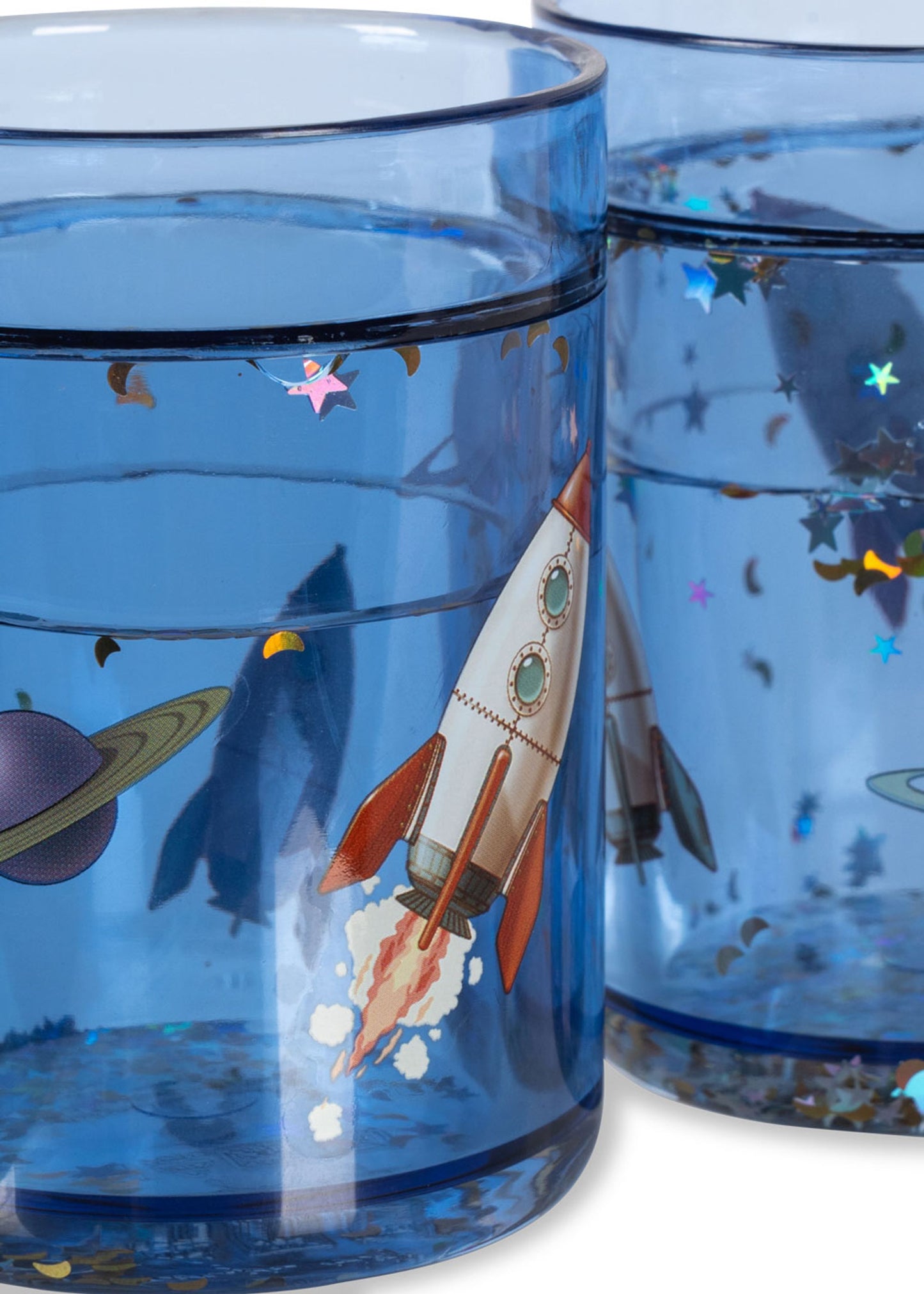 Glitter Cups, 2 Pack, Outer Space